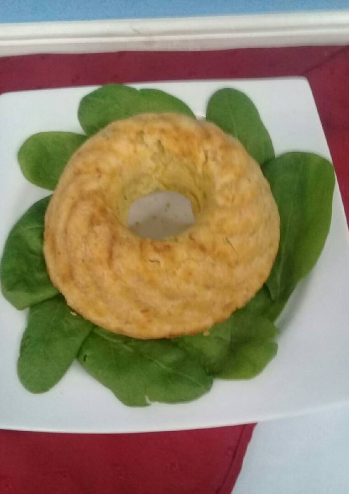 Una foto de Budín de jamón y queso