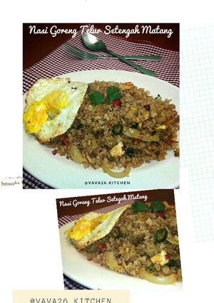 Foto resep Nasi Goreng Telur Setengah Matang