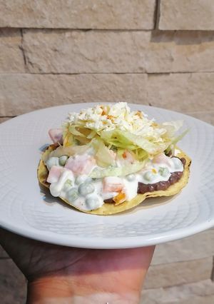 A picture of Russian Salad Tostadas ✨.