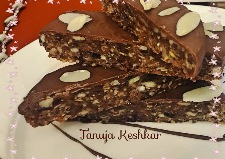 Steps to Make Super Quick Homemade Dry fruits chocolate Bar