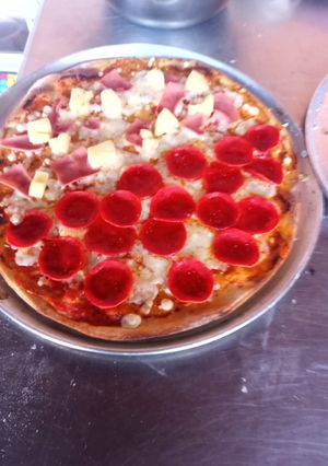 Una foto de Pizza