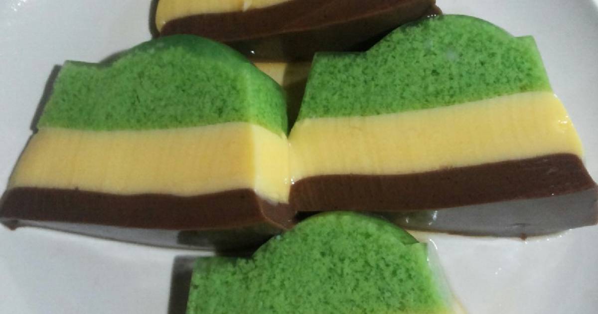 Resep Puding Lumut Mentega Lapis Coklat Oleh Ika Riska Cookpad