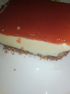 Una foto de Cheesecake de mermelada sin horno
