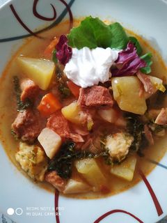 Tárkonyos, marha ragu leves recept fotója