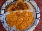 A picture of mayonnaise tuna sandwich