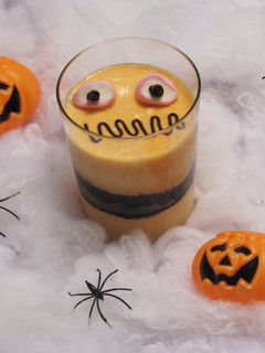 Una foto de Monstruítos de calabaza y chocolate
