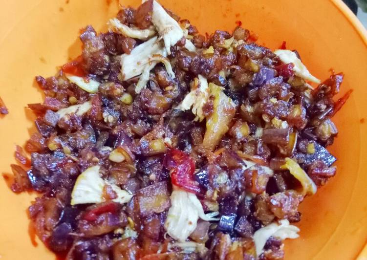 Oseng terong mini pedas