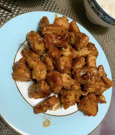 đùi gà chiên sốt