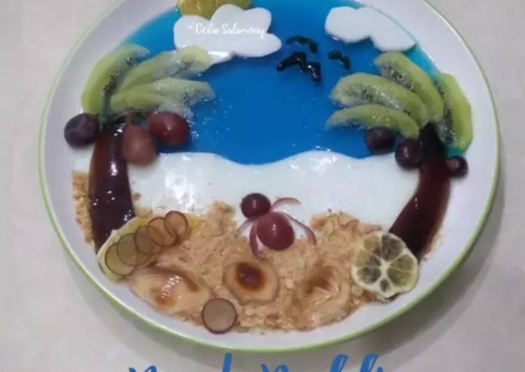 Resep Beach Puding Anti Gagal