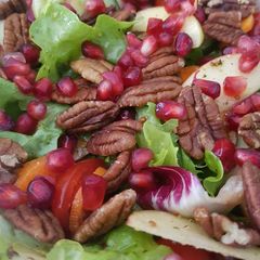 A picture of Pomegranate, Pecan, Apple salad.