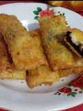 Fried Choco Banana Spring Rolls