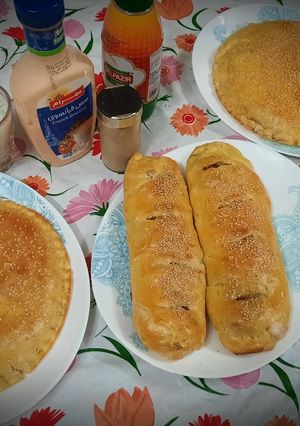 عکسی از دستور هات کیک و فلافل به سبک من و همسری😆