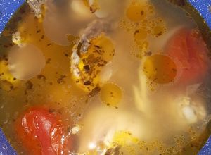 Una foto de Caldo de Pollo estilo rancho