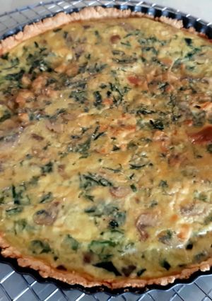 Foto resep Spinach Mushroom Quiche