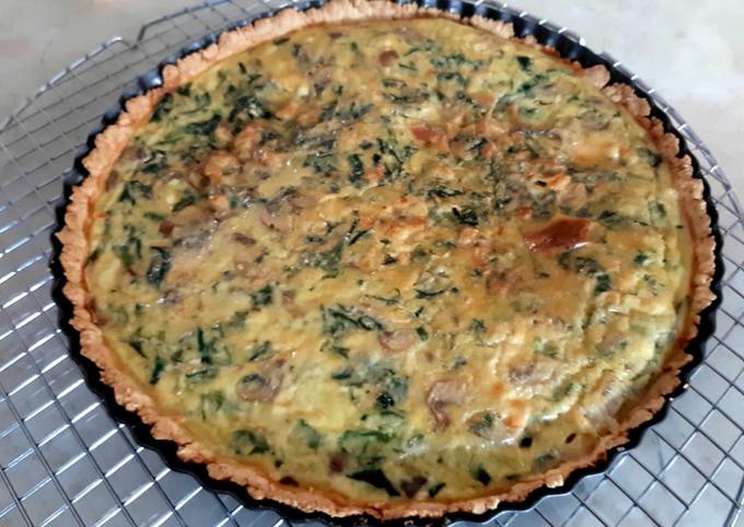 Spinach Mushroom Quiche