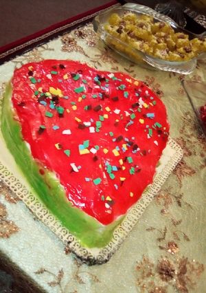 عکسی از دستور کیک یلدا خودم پز