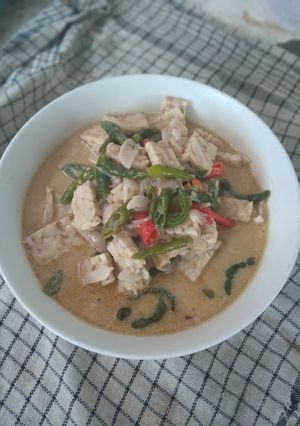 Foto resep Lodeh tempe lombok ijo kuah susu