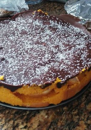 Una foto de Tarta de zanahoria y coco