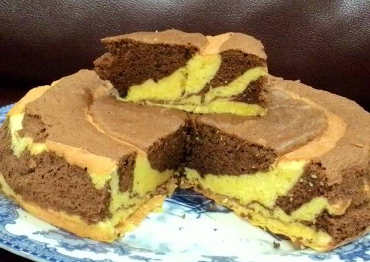 Zebra Sponge Cake / Bolu Zebra