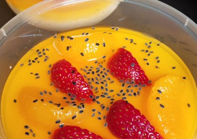 Langkah Mudah untuk Menyiapkan Puding sutra buah Anti Gagal