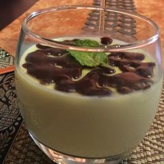 A picture of Dark chocolate Panna cotta.