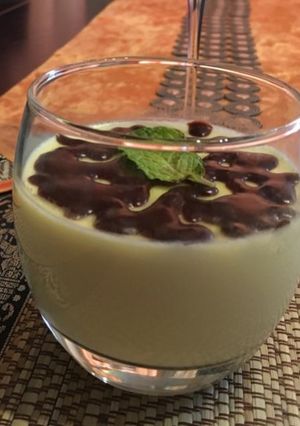 A picture of Dark chocolate Panna cotta.
