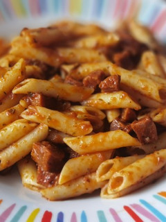Una foto de Macarrones con chorizo