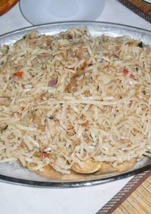 A picture of Qeema (Mince) Noodles.