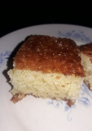 صورة لوصفة بسبوسة بنكهة البرتقال 😍 😍😘 😘