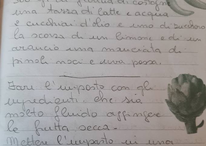 Ricetta di Fatto in casa super veloce Il castagnaccio di mamma ❤