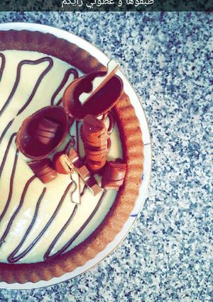 صورة لوصفة بسبوسة كندر بوينو و نوتيلا
