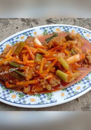 Foto resep Ayam kuluyuk / ayam koloke /ayam asam manis