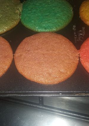 Una foto de Cupcake arcoíris