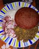 Menestra de Lenteja con Plátano Verde