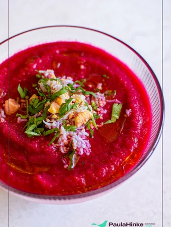 Receta Salmorejo de remolacha sin pan 🍅  que Muy delicioso