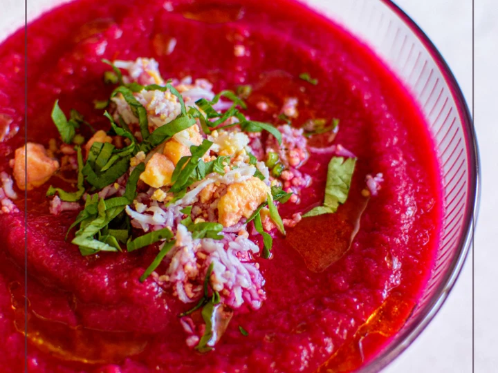 Receta Salmorejo de remolacha sin pan 🍅  que Muy delicioso