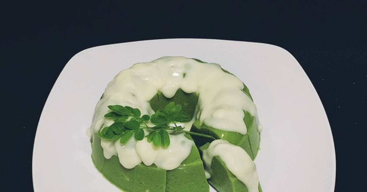 Resep Puding Daun Kelor Vla Vanila oleh Kristin Setiawati - Cookpad