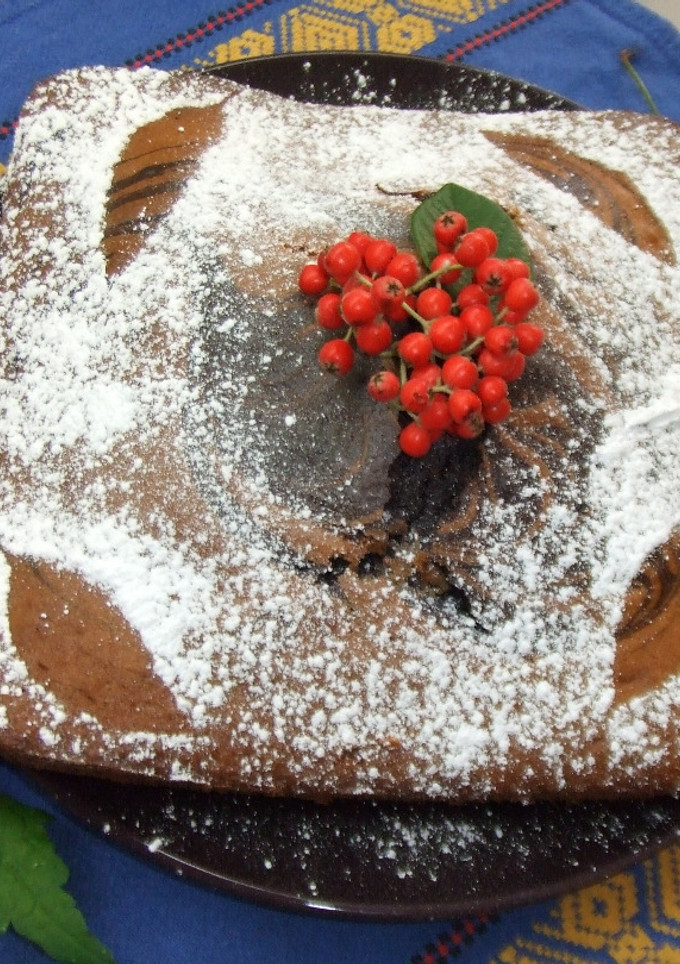 Una foto de Marbré de avellanas y chocolate