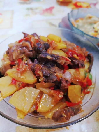 Cara Gampang Menyiapkan Resep Balado paru sapi dan kentang yang Lezat