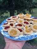 Mini pepas de dulce de batata y rosa mosqueta