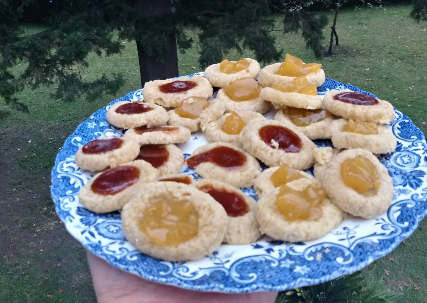 Mini pepas de dulce de batata y rosa mosqueta