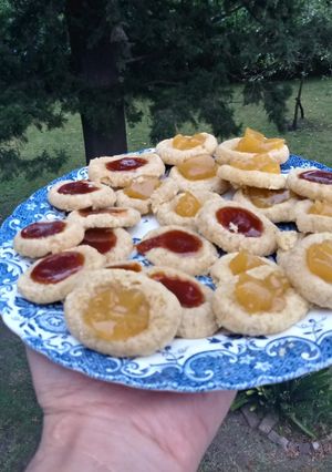 Una foto de Mini pepas de dulce de batata y rosa mosqueta