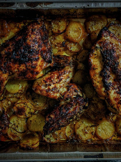 Una foto de Pollo asado a la cerveza
