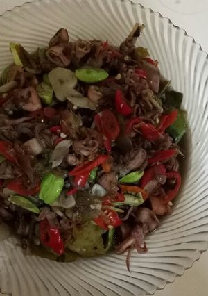 Foto resep Tumis cumi pete
