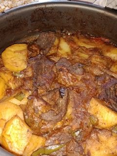 صورة لوصفة طاجن اللحمه بالبطاطس ❤🍖