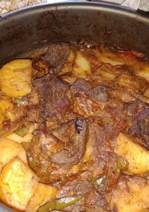 صورة لوصفة طاجن اللحمه بالبطاطس ❤🍖
