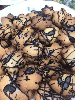 Una foto de Galletas de mantequilla y chocolate