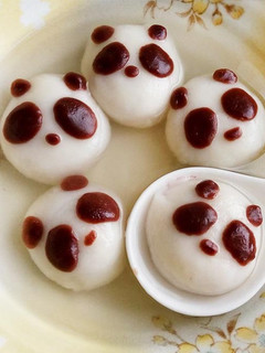 熊貓湯圓♥市售湯圓做變化 的食譜成品照片