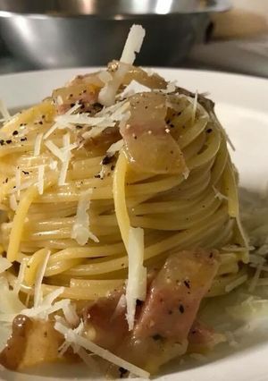 Zdjęcie przepisu Spaghetti alla Carbonara.