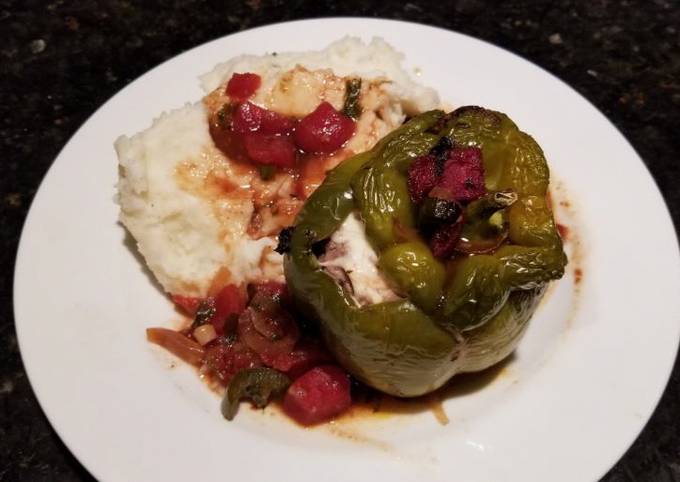 Stuffed Bell Peppers w/ Sauce